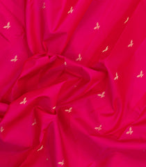 Pink Woven Pure Silk Saree With Zari Buttas & Contrast Border-EC2625