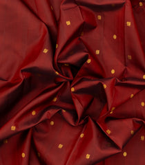Maroon Handloom Kanchipuram Silk Saree With Annam Buttas-KA14848