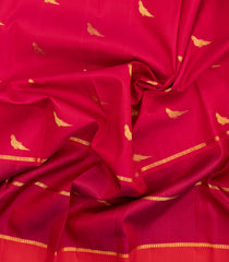 Crimson Handloom Kanchipuram Silk Saree With Buttas-KA15211