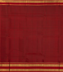 Bottle Green Handloom Kanchipuram Silk Saree With Floral Buttas-KA14109