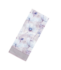 White Printed Synthetic Linen Saree With Floral Motifs-SY0217