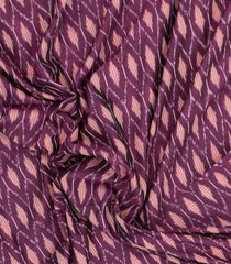 Lilac Handwoven Orissa Cotton Saree With Tie & Dye Motifs-OR0913