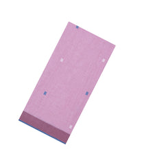 Baby Pink Handwoven Bengal Cotton Saree With Diamond Buttas-BG1491