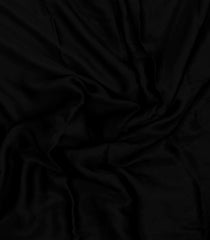 Black Woven Modal Silk Saree With Zari Pallu-PS0727