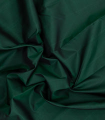 Bottle Green Handloom Korvai Kanchipuram Silk Saree With Contrast Border-KA15309