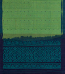 Green Woven Rasipuram Cotton Saree With Floral Motifs-RA2649