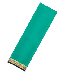 Aquamarine Woven Mysore Silk Saree With Contrast Zari Border-MS3798