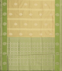 Cardamom Green Woven Blended Aura Saree With Zari Buttas & Zari Border-BL5820