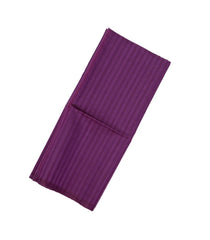 Dark Purple Handloom Kora Soft Silk Saree With Stripes-SO4153