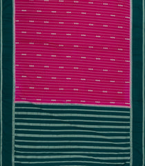 Magenta Woven Art Crepe  Saree With Zari Stripes & Contrast Border-BL5131