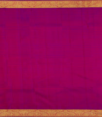 Magenta Handloom Kanchipuram Silk Saree With Mango Buttas-KA15111