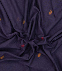 Lilac Handloom Bengal Cotton Saree With Floral Buttas-BG1936-Lilac