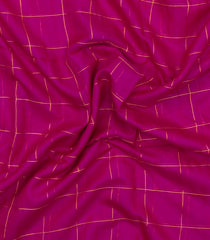 Magenta Woven Kota Silk Saree With Zari Checks-KO1057