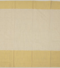 Off White Handloom Kerala Cotton Saree With Evening Morning Border-KEC1062