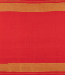 Red Handloom Rajkot Patola Ikat Silk Saree With Tie & Dye Motifs-IK0504