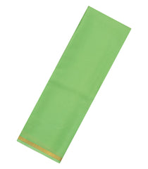 Pista Green Woven Mysore Silk Saree With Floral Border-MS3386