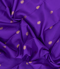 Purple Handloom Kanchipuram Silk Saree With Zari Buttas-KA16347