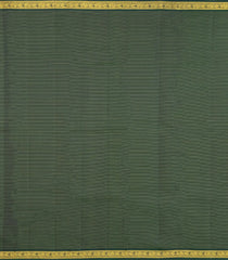 Bottle Green Handloom Kanchipuram Silk Saree With Stripes & Buttas-KA15399