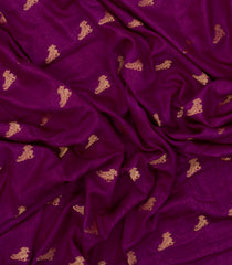 Magenta Printed Synthetics Dola Saree Zari Buttas-BL5309