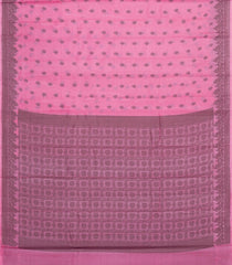 BubbleGum Pink Woven Tussar Silk Saree With Floral Buttas-TU3400