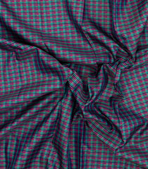 Multi Colour Handloom Korvai Kanchipuram Silk Saree With Checks-KA15458
