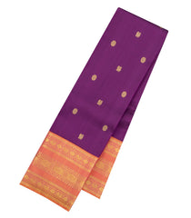 Magenta Handloom Korvai Kanchipuram Silk Saree With Annam Kanchipuram Butta Silk Sarees-KA16570