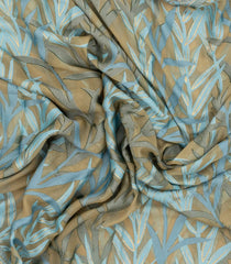 Grey Woven Synthetic Brasso Saree With Printed Floral Motifs-BL4902