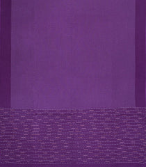 Dark Purple Printed Tussar Silk Saree With Stripes-TU3376