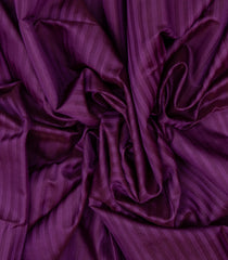 Dark Purple Handloom Kora Soft Silk Saree With Stripes-SO4153