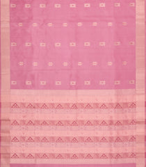 BubbleGum Pink Handloom Soft Silk Saree With Meena Buttas-SO4782