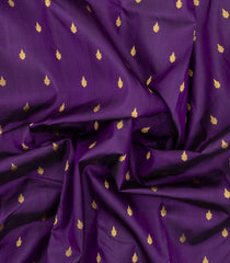 Dark Purple Handloom Kanchipuram Silk Saree With Zari Motifs-KA16736