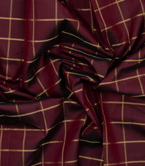 Brown Woven Pure Silk Saree With Zari Checks-EC2610