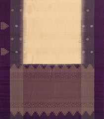 Cream Handloom Soft Silk Saree With Buttas & Contrast Border-SO4526