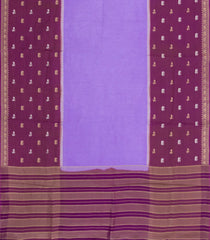Lavender Woven Blended Viscose Saree With Buttas-BL5690