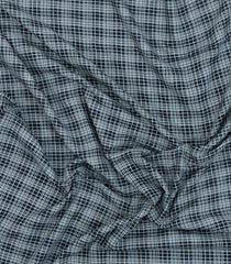 Black Handloom Bengal Cotton Saree With Checks-BG1912