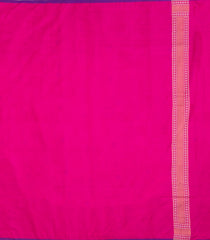 Hot Pink Handloom Banarasi Tanchoi Silk Saree With Meena Floral Motifs-BE1894