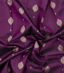 Lilac Woven Pure Silk Saree With Zari Buttas-EC2575