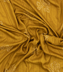 Mustard Woven Synthetics Dola Silk Saree With Zari Border-BL5261