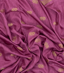 Dusty Pink Printed Synthetics Dola Saree Zari Buttas-BL5308