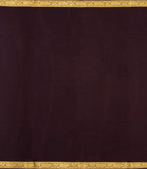 Orange Woven Mysore Silk Saree With Contrast Zari Border-MS3616