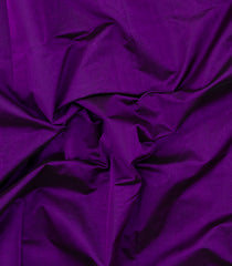 Purple Handloom 9 Yards Silk Cotton Saree With Contrast Border-SC4686