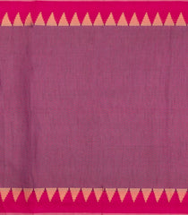 Lilac Printed Synthetics Dola Tissue Body With Temple Border -BL5230
