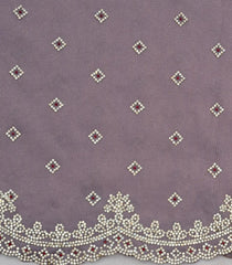 Lilac Woven Synthetic Blended Saree With Embroidered Motifs-EN2047