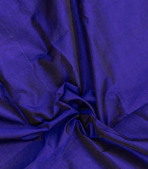 Violet Handloom Silk Cotton Saree With Zari Stripes & Contrast Border-SC4749