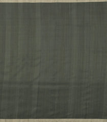 Leafy Green Handloom Soft Silk Saree With Stripes & Border-SO4546