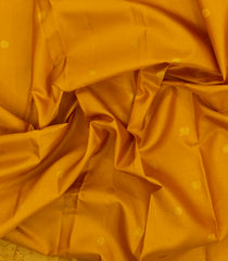Mustard Handloom Kanchipuram Silk Saree With Buttas & Stripes-KA15039-Mustard