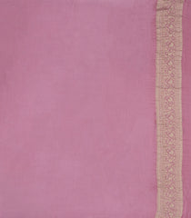 Dusty Pink Woven Mysore Silk Saree With Floral Jaal Motifs-MS3455