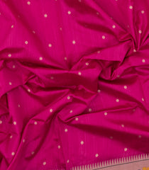 Hot Pink Woven Art Dupion Saree With Buttas & Paithani Pallu-BL5068