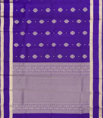 Purple Woven Pure Silk Saree With Zari Buttas-EC2592