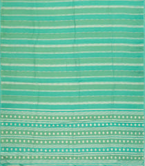 Aquamarine & Green Woven Art Viscose Saree With Zari Stripes-BL4697